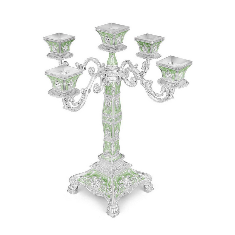 5 in 1 Candle Stand green