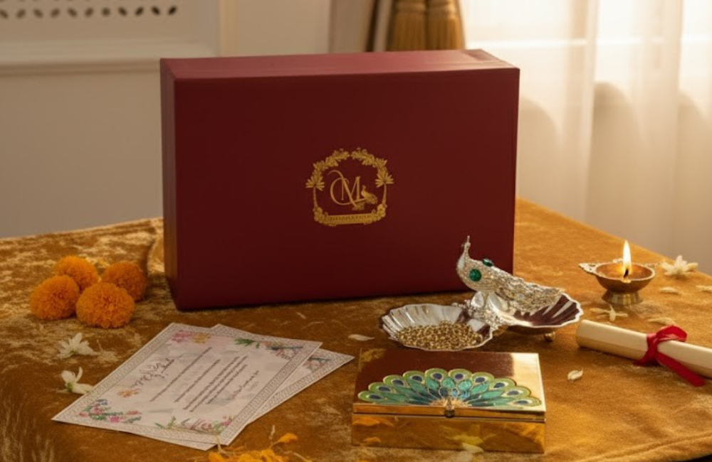 Royal Garden Keepsake Gift Box (Pink & Blue)