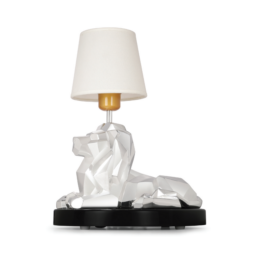 Geometric Lion Table Lamp with Warm Shade  (H-47CM)