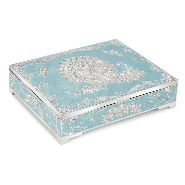 Peacock Dry Fruit Box 4 in 1 (blue)