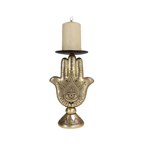 Home Décor-Hand Candle Holder (H-24CM)