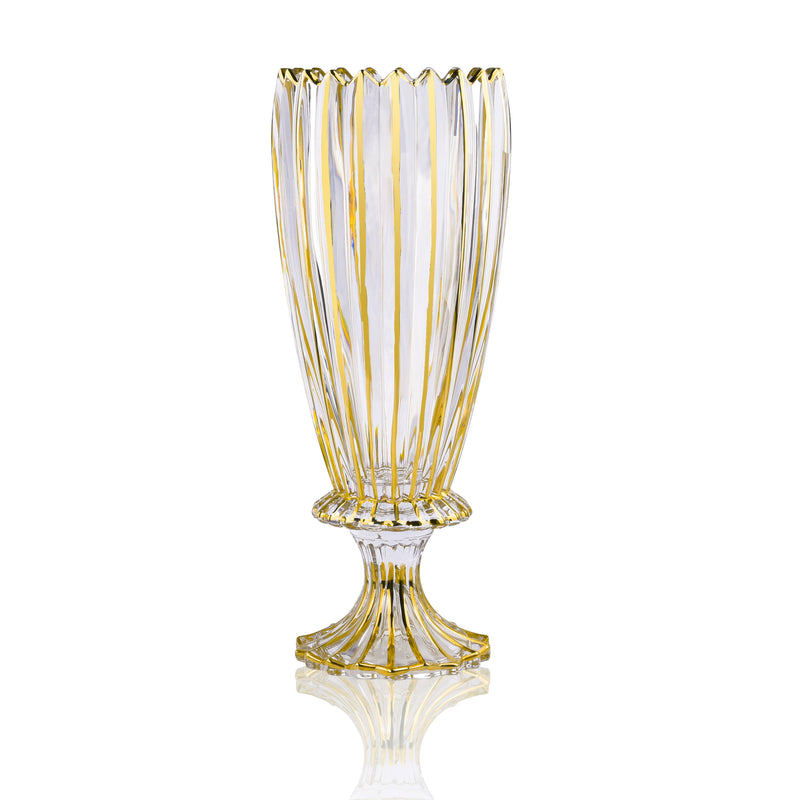 Swirl design vase with golden lining 71-721945