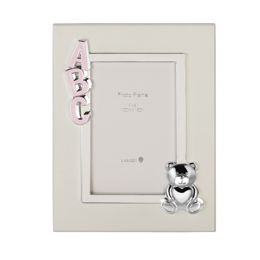 ABC Bear Photoframe PINK