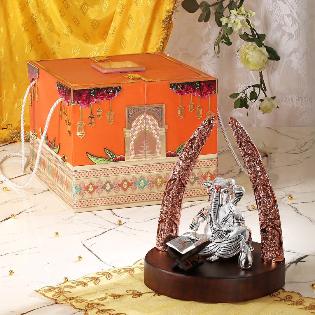 Traditional Luxury Invitation with Ganesha Idol