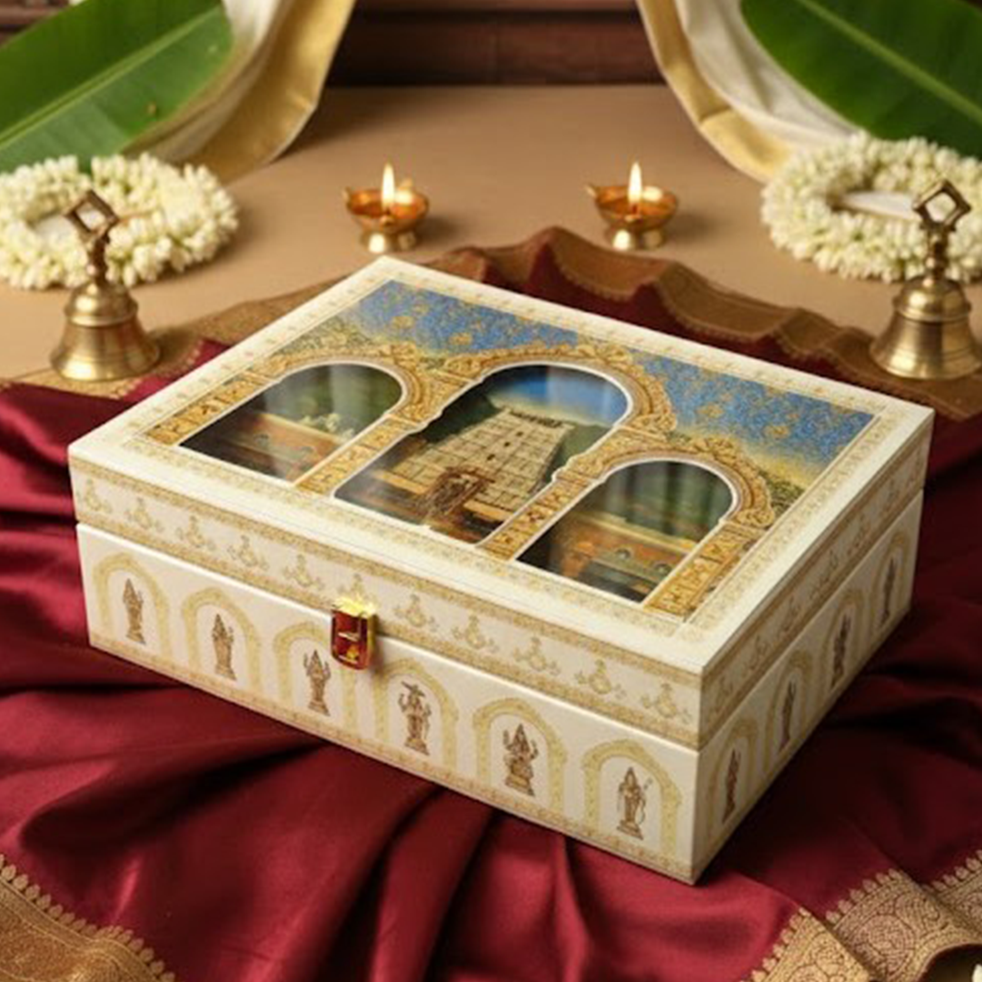 Royal Heritage Keepsake Box with Architectural Motifs