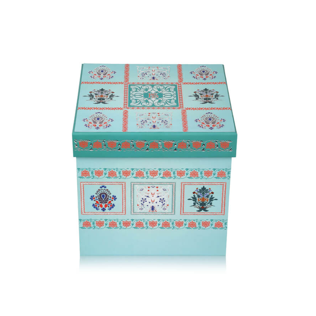 Royal Mint Green Wedding Invitation with Dome Keepsake