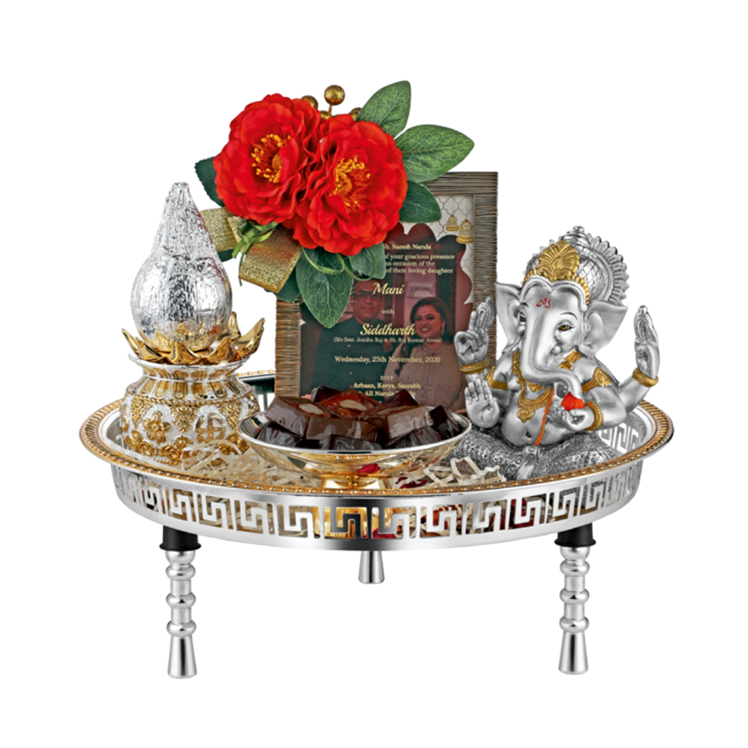 Regal Silver-Plated Wedding Invitation Tray