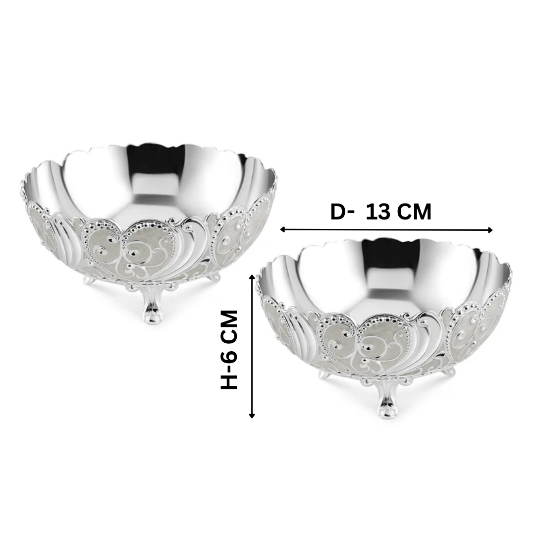 Enamel bowls - Set of 2 MOP