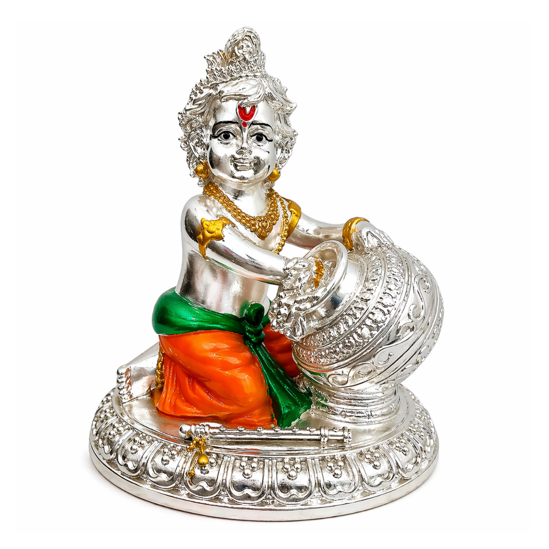 Bal Gopal with makhan- Colored