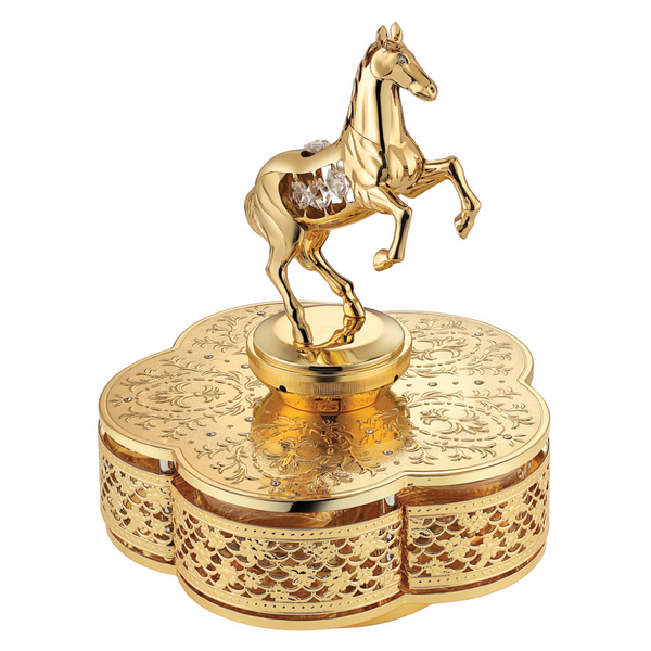 Horse 5pc candy bowl golden (9974)