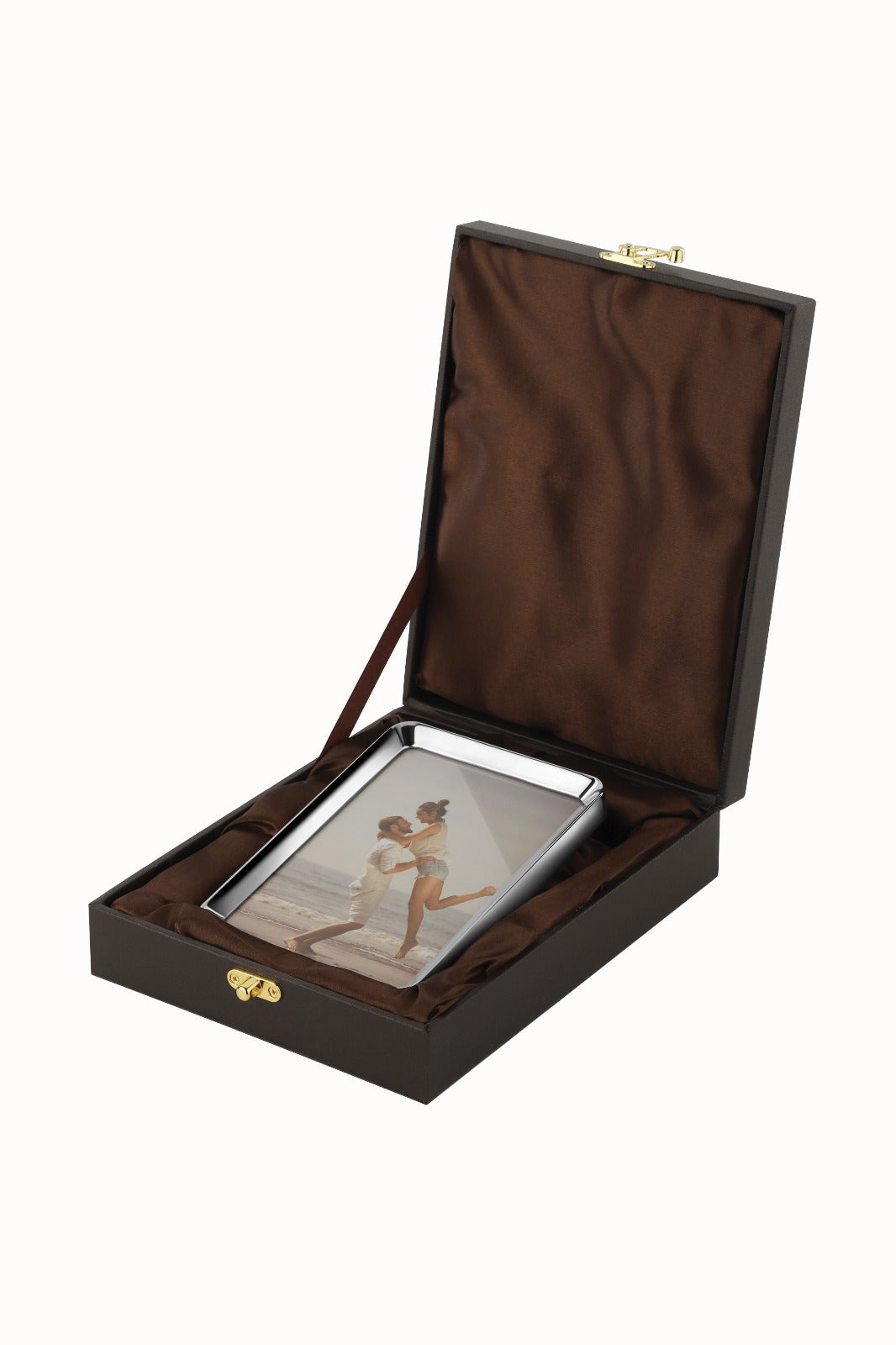 Elegant Silver-Tone Photo Frame – Vertical Tabletop Display  4*6 - silver