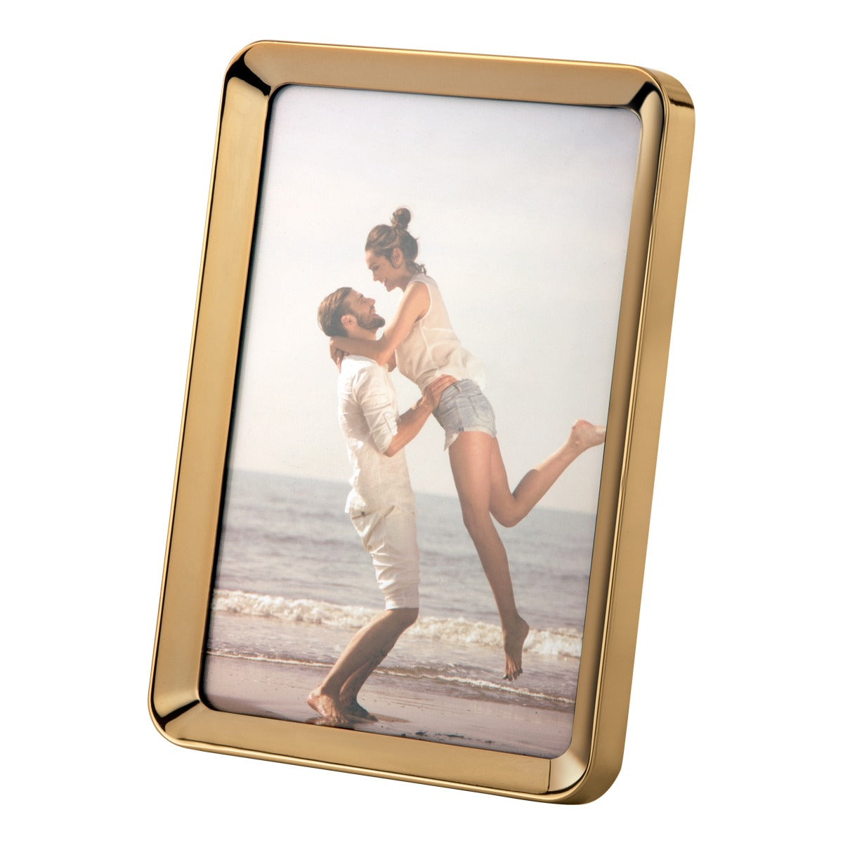 Luxurious Gold-Tone Photo Frame – Vertical Display 4*6 - golden