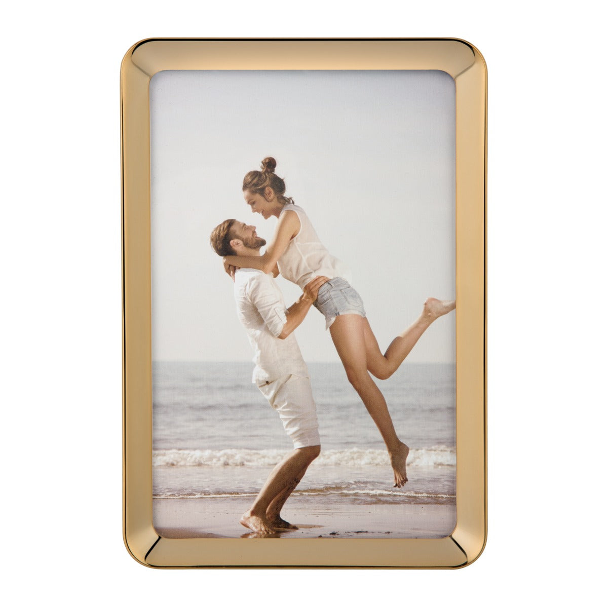 Luxurious Gold-Tone Photo Frame – Vertical Display 4*6 - golden