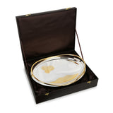 Intricate Design Oval Tray with Handle