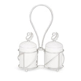 Ceramic Canisters 2 in 1 Silver