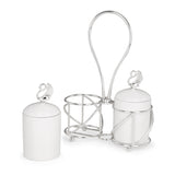 Ceramic Canisters 2 in 1 Silver