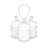 Ceramic Canisters 3 in 1 Silver