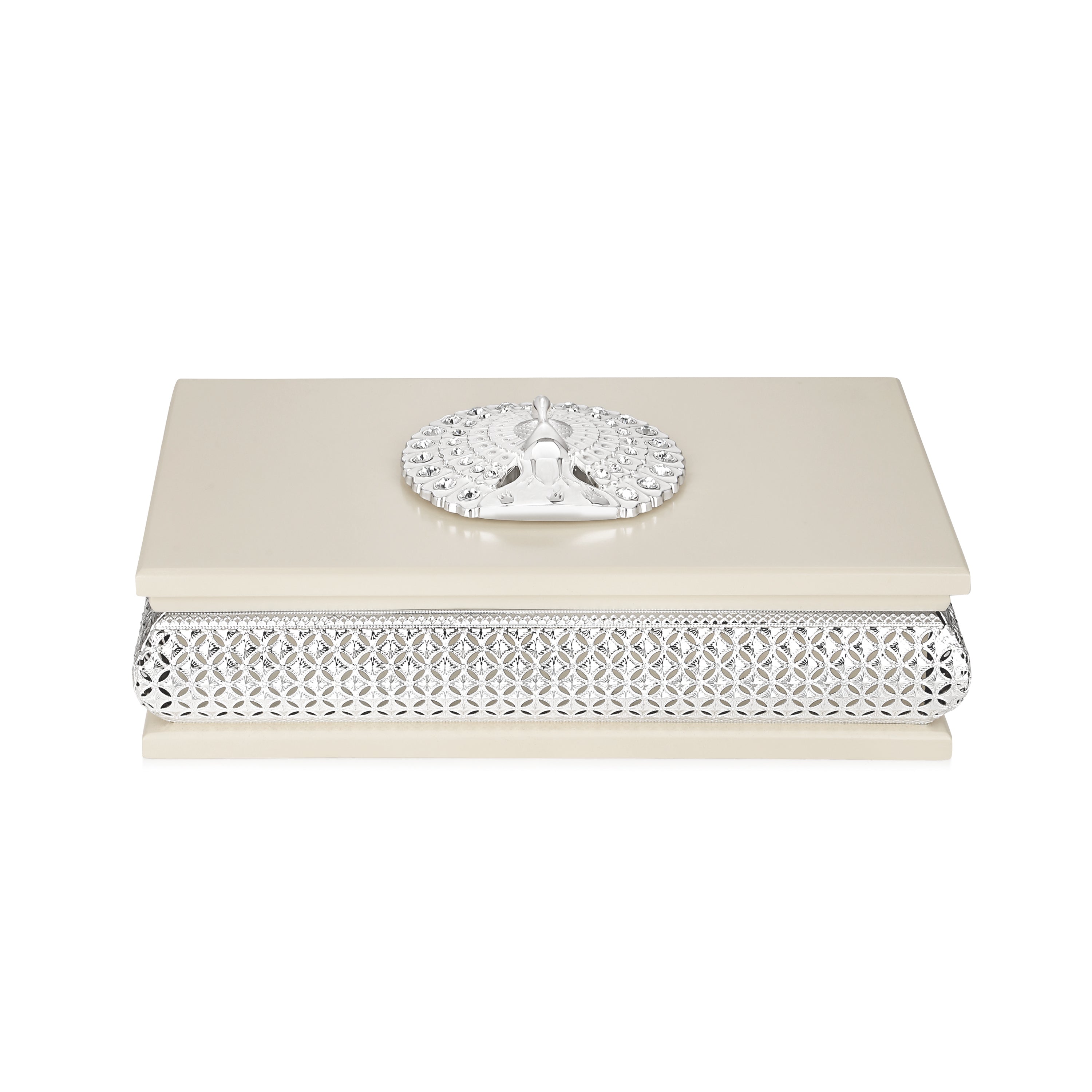 Rectangle Peacock DryFruit Box
