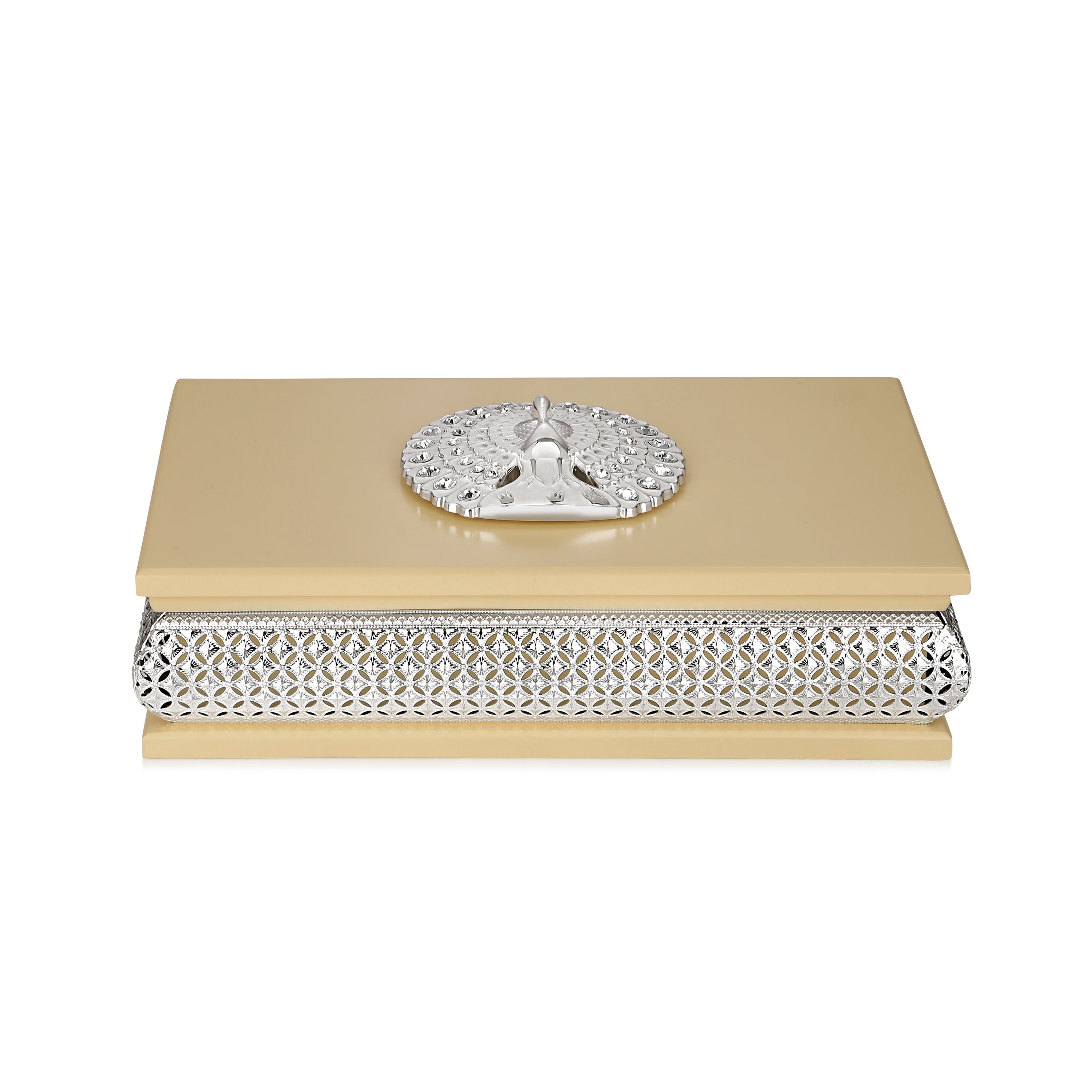 Rectangle Peacock DryFruit Box