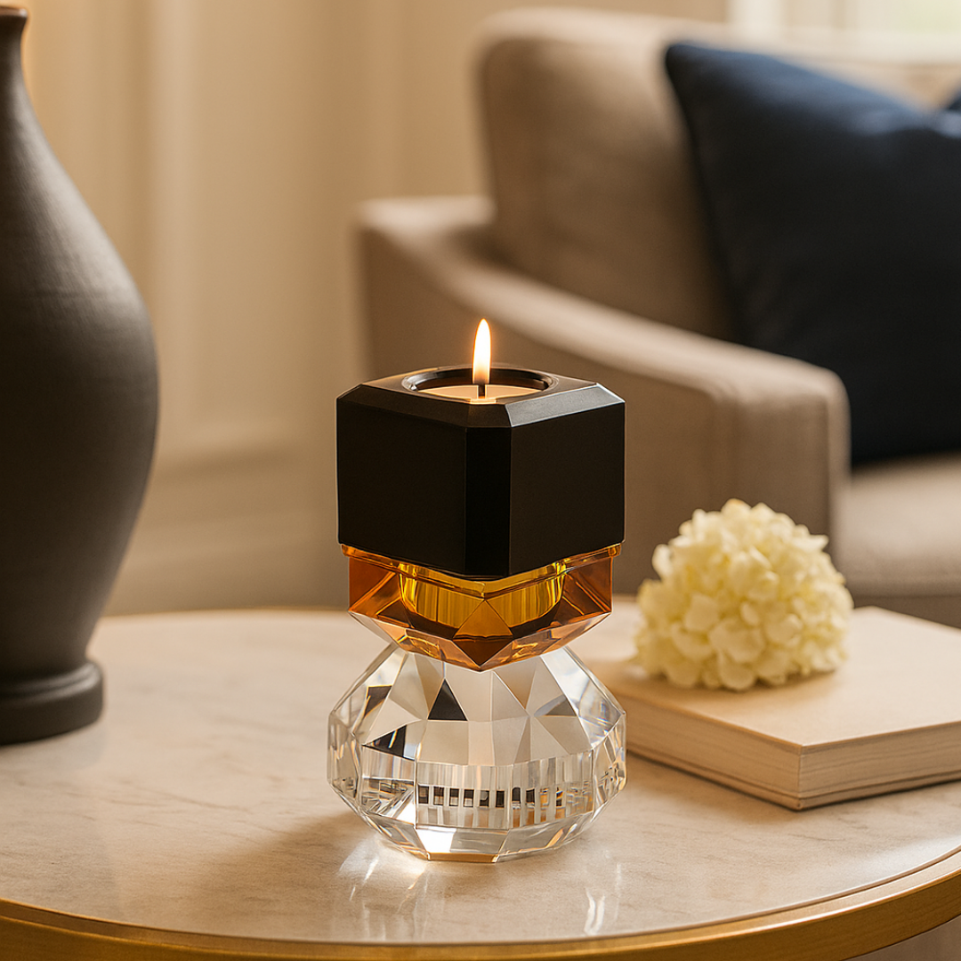 Crystal Aura Candle Holder