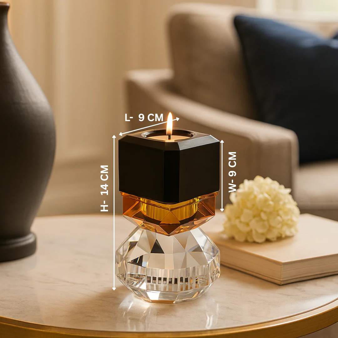 Crystal Aura Candle Holder