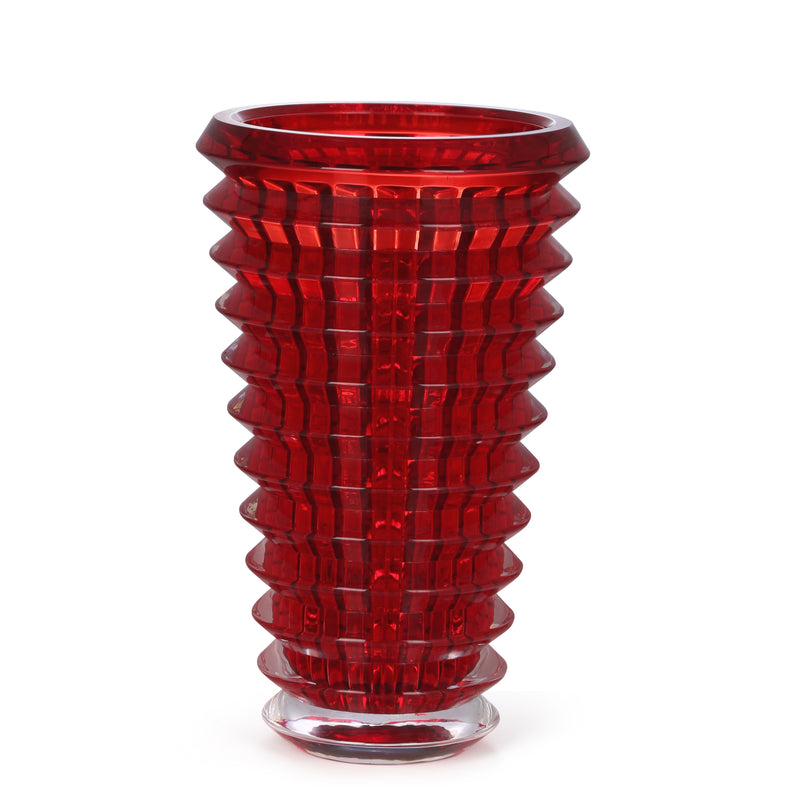 Crystal Ruby Vase SMALL RED (H-15CM)