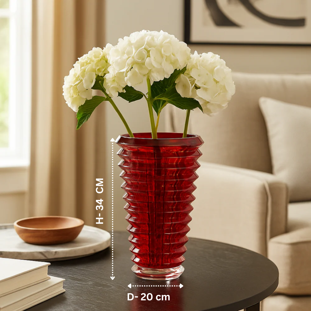 Crystal Ruby Vase
