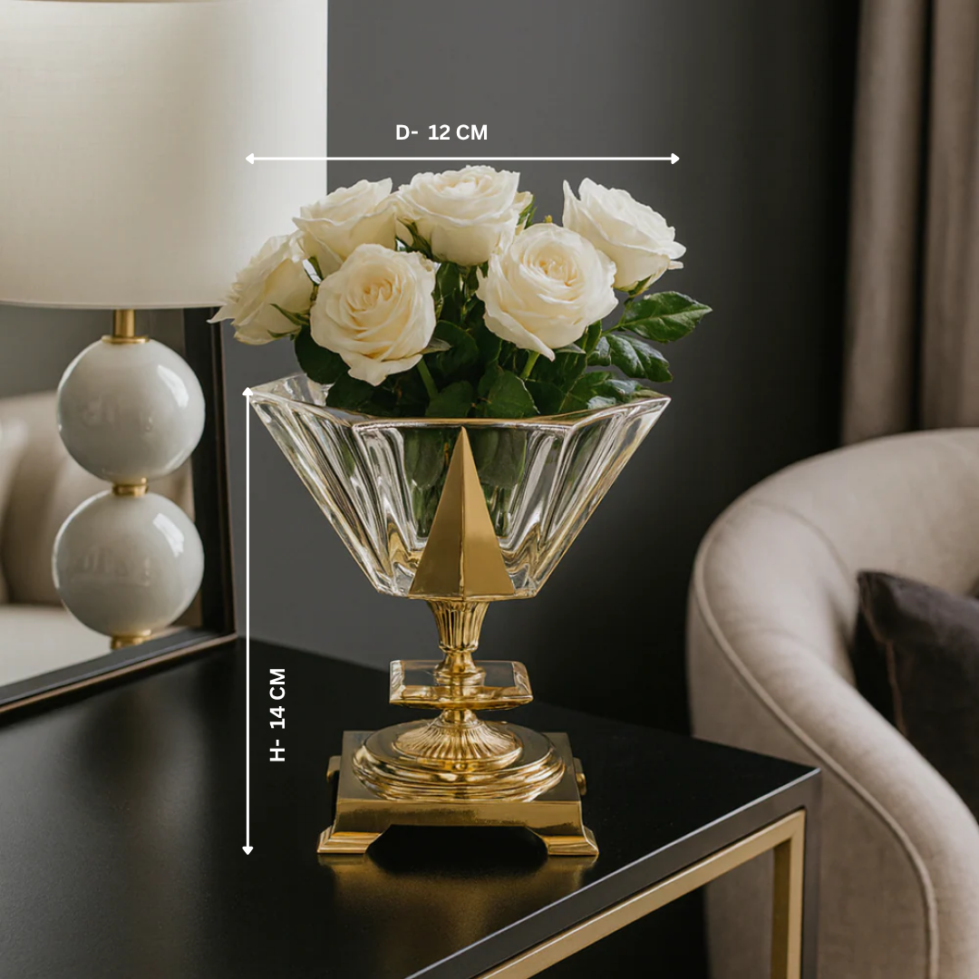 Golden Obelisk Vase