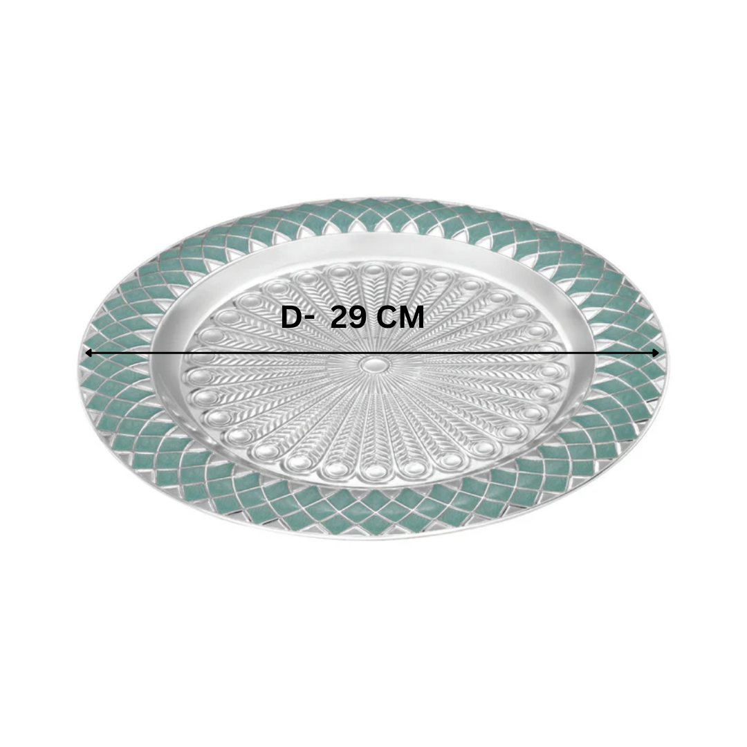 Round Tray - Sky Blue( D-30 cm)