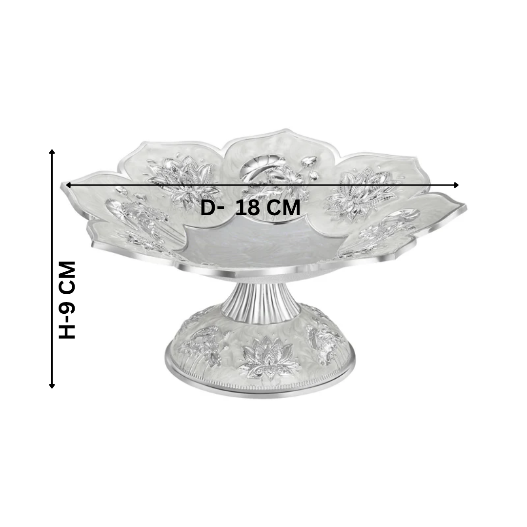 Lotus Galvanic Platter Metal White