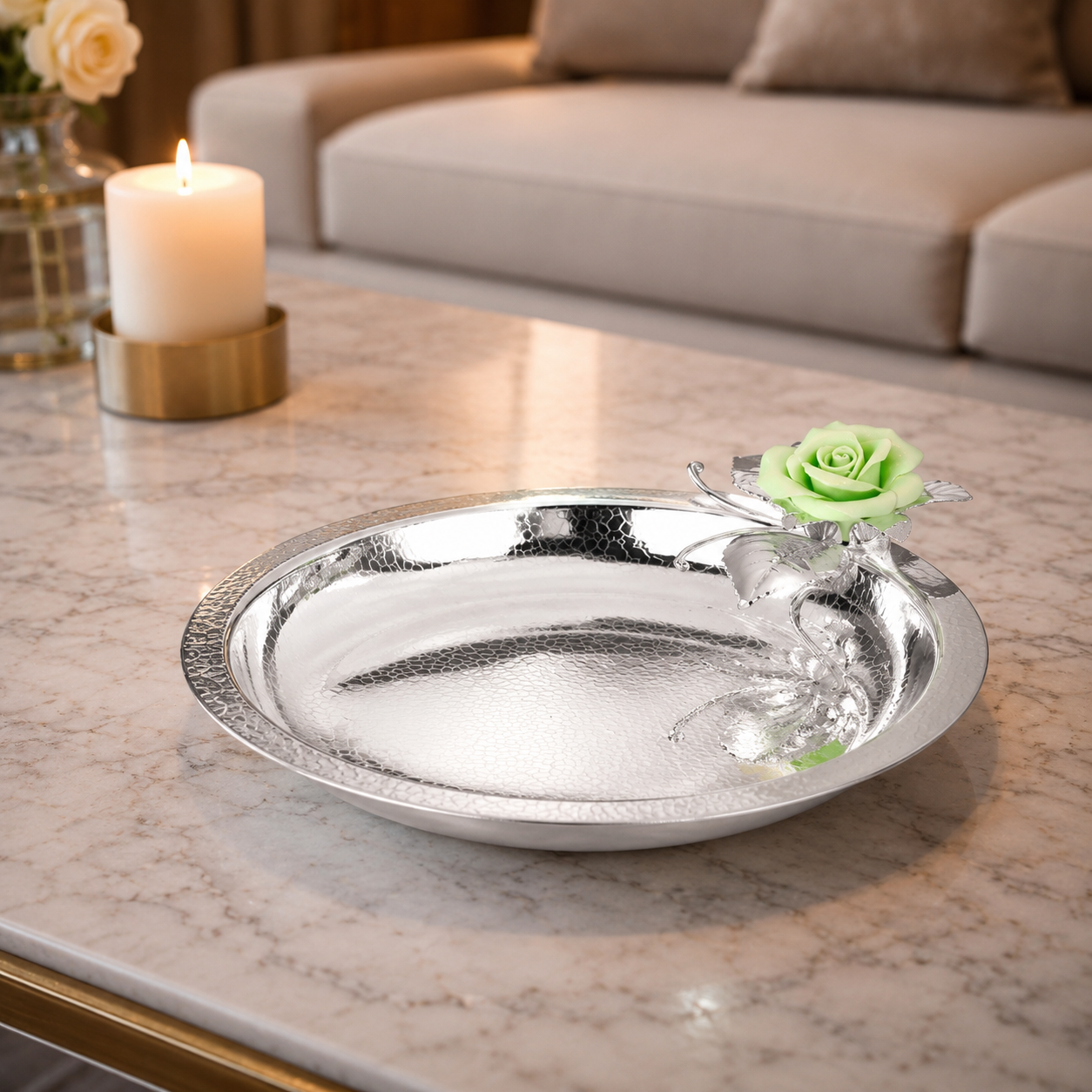 Flower Round Tray