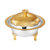 Round Mithai Bowl with stand & Lid