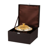 Round Mithai Bowl with stand & Lid