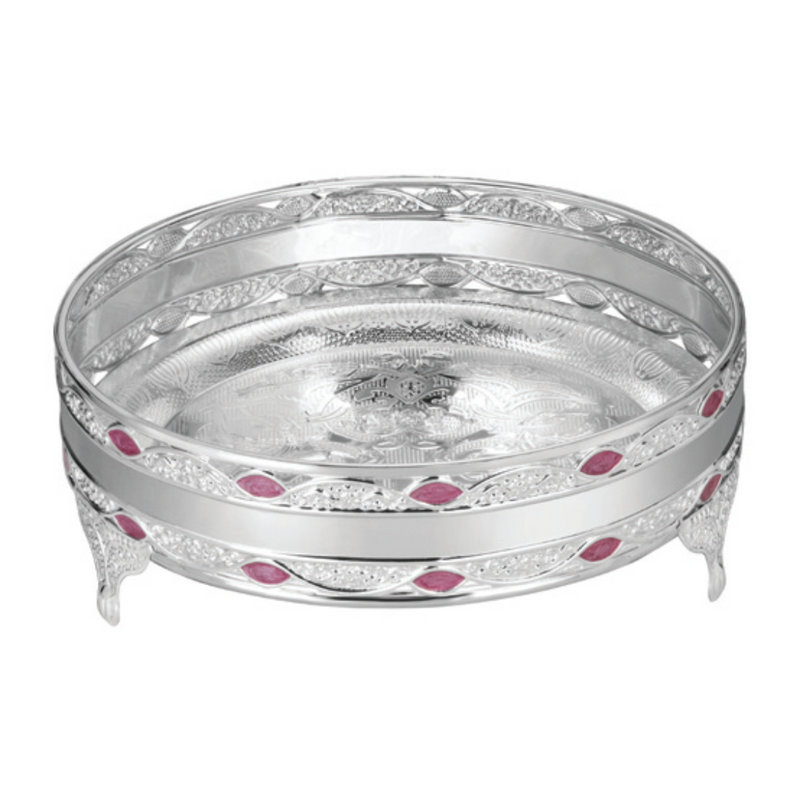 Cutwork Round Tray Small