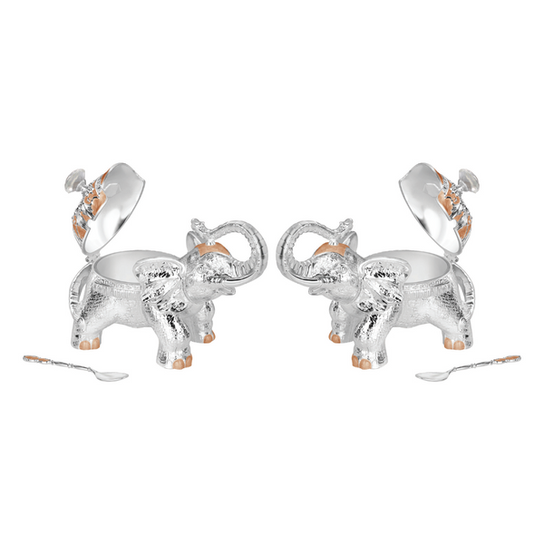 Set of 2 Elephant Sugarpot