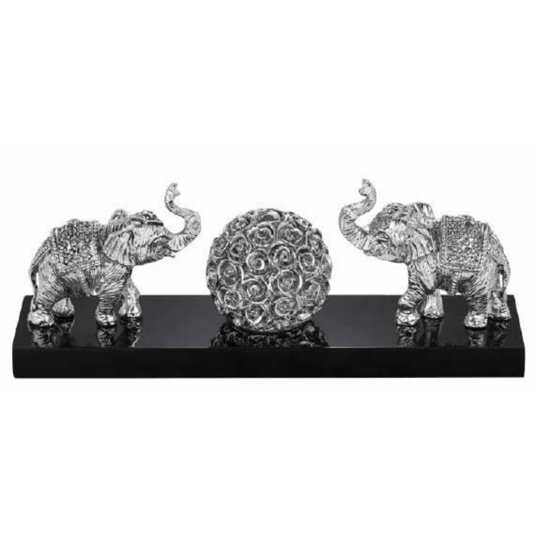 Set of 2 Elepahnt Black Base