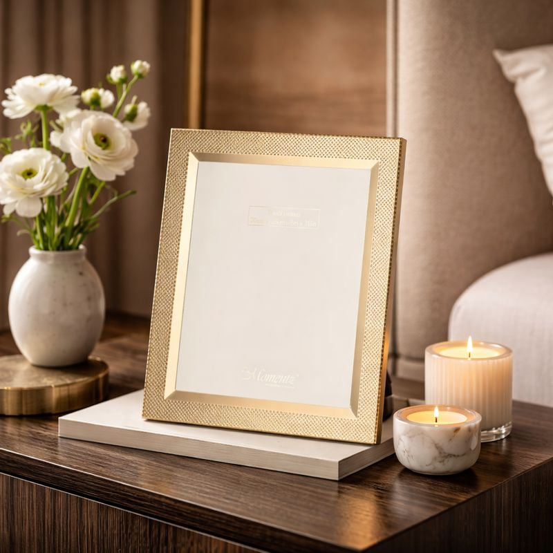 Prisma Metal Large Photoframe Gold Finish