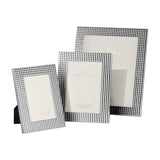 Geometric Design Photoframe Silver