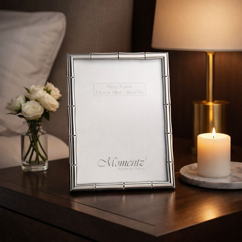 Bamboo Desgin Photoframe Silver