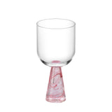 Wine Glass with Stem Pink (Set of 6)