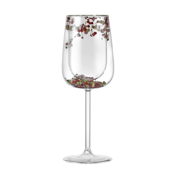 Flower Wine Glass Purple (Set of 6)