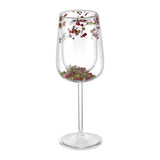 Flower Wine Glass Purple (Set of 2)