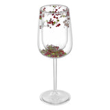 Flower Wine Glass Purple (Set of 2)