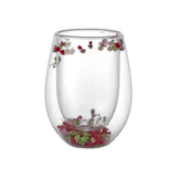 Flower Stemless Glass Purple (Set of 2)