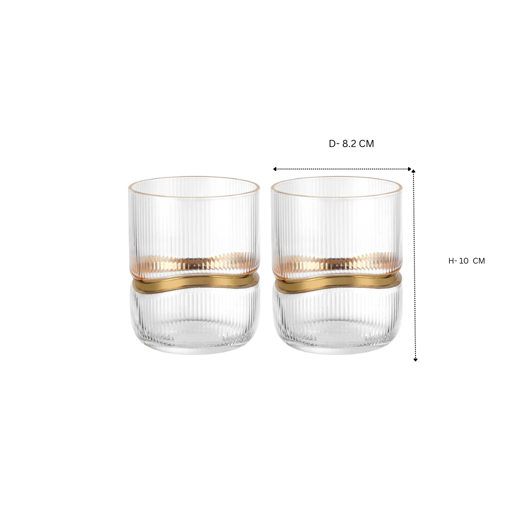 Tumbler with Gold Ring (Set of 6)