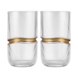 Tumbler with Gold Ring (Set of 2)