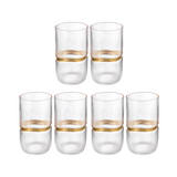 Tumbler with Gold Ring (Set of 6)