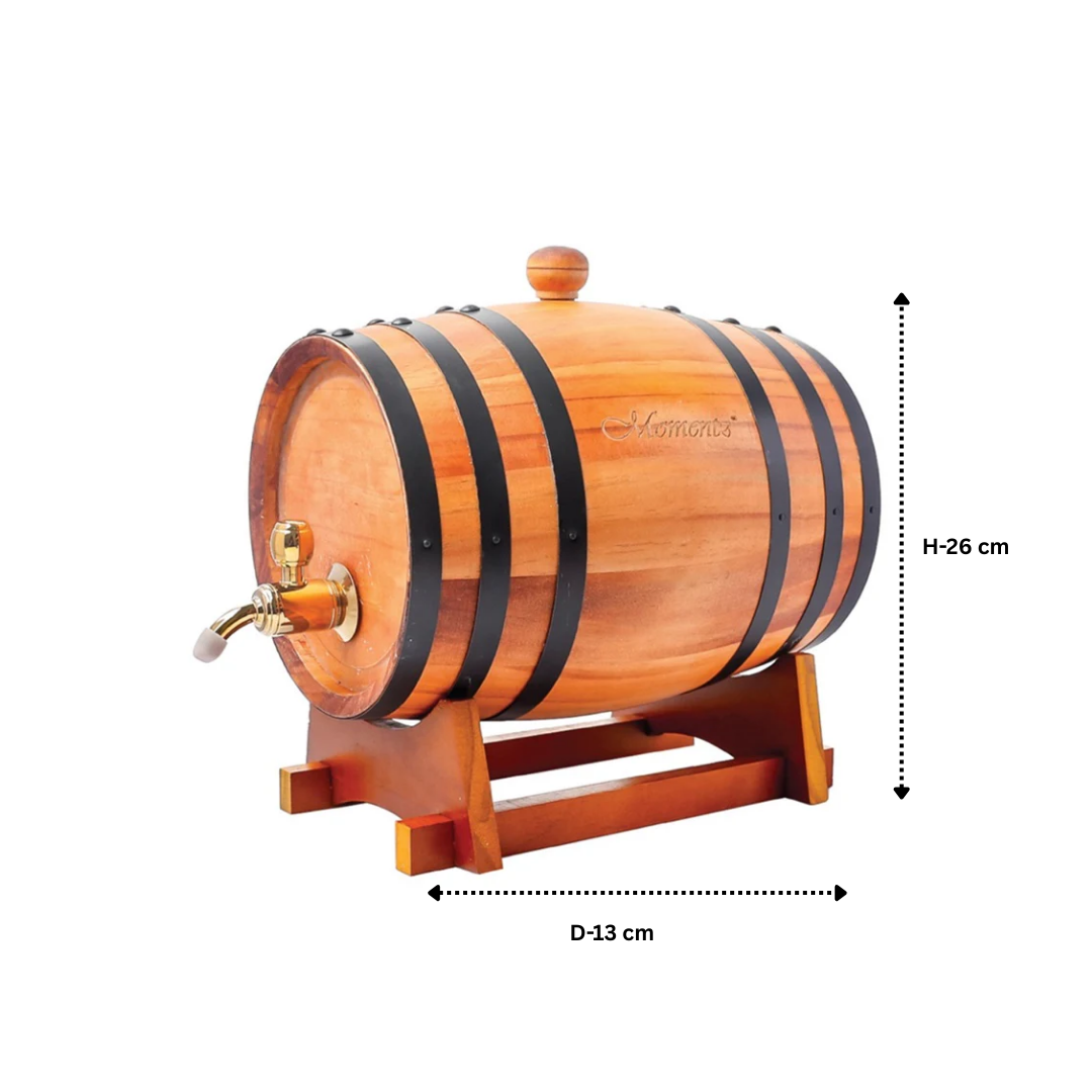 Wodden Barrel Polyfoam wiskey Set