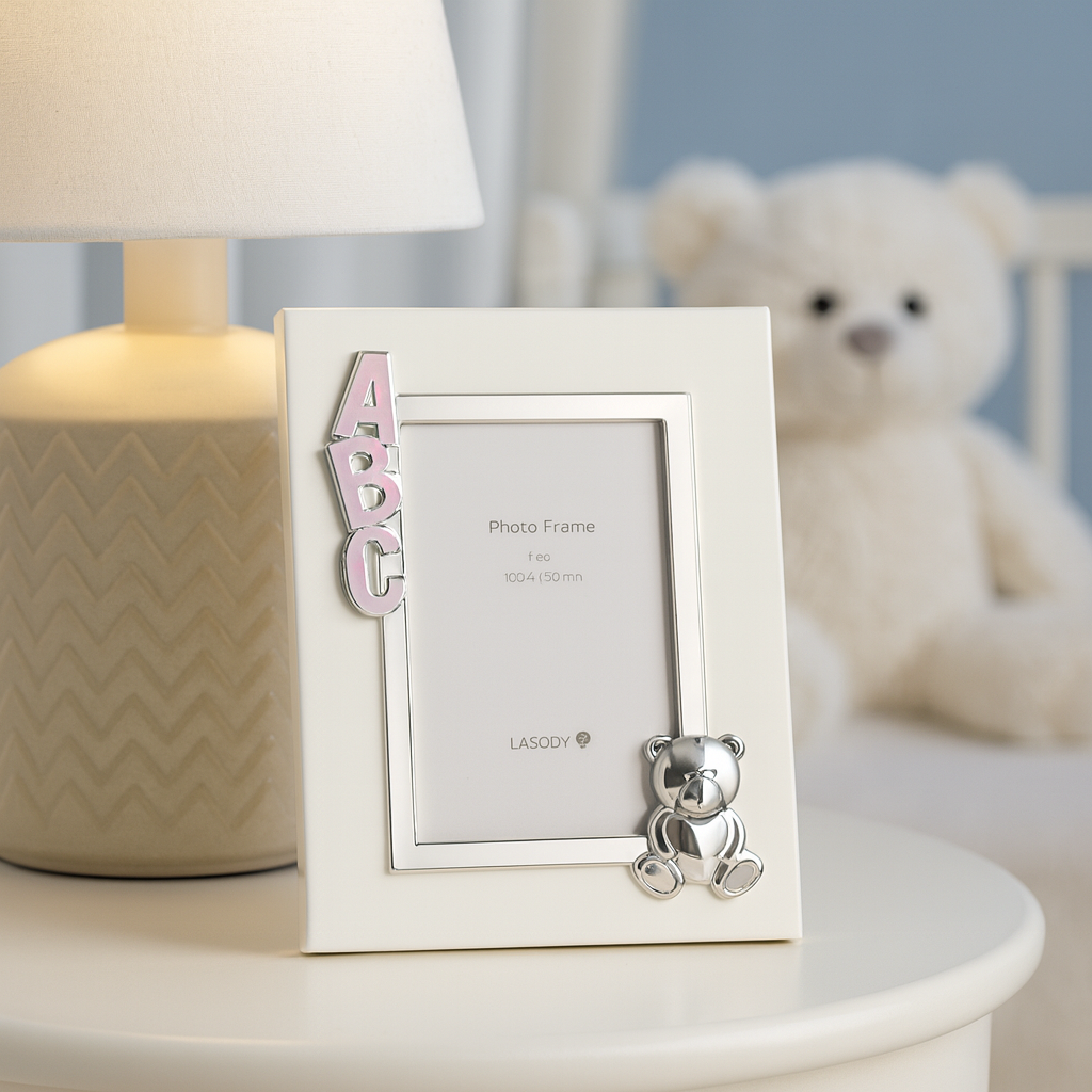 ABC Bear Photoframe PINK