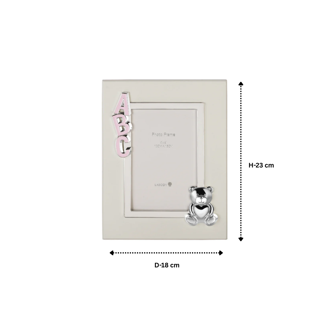 ABC Bear Photoframe PINK